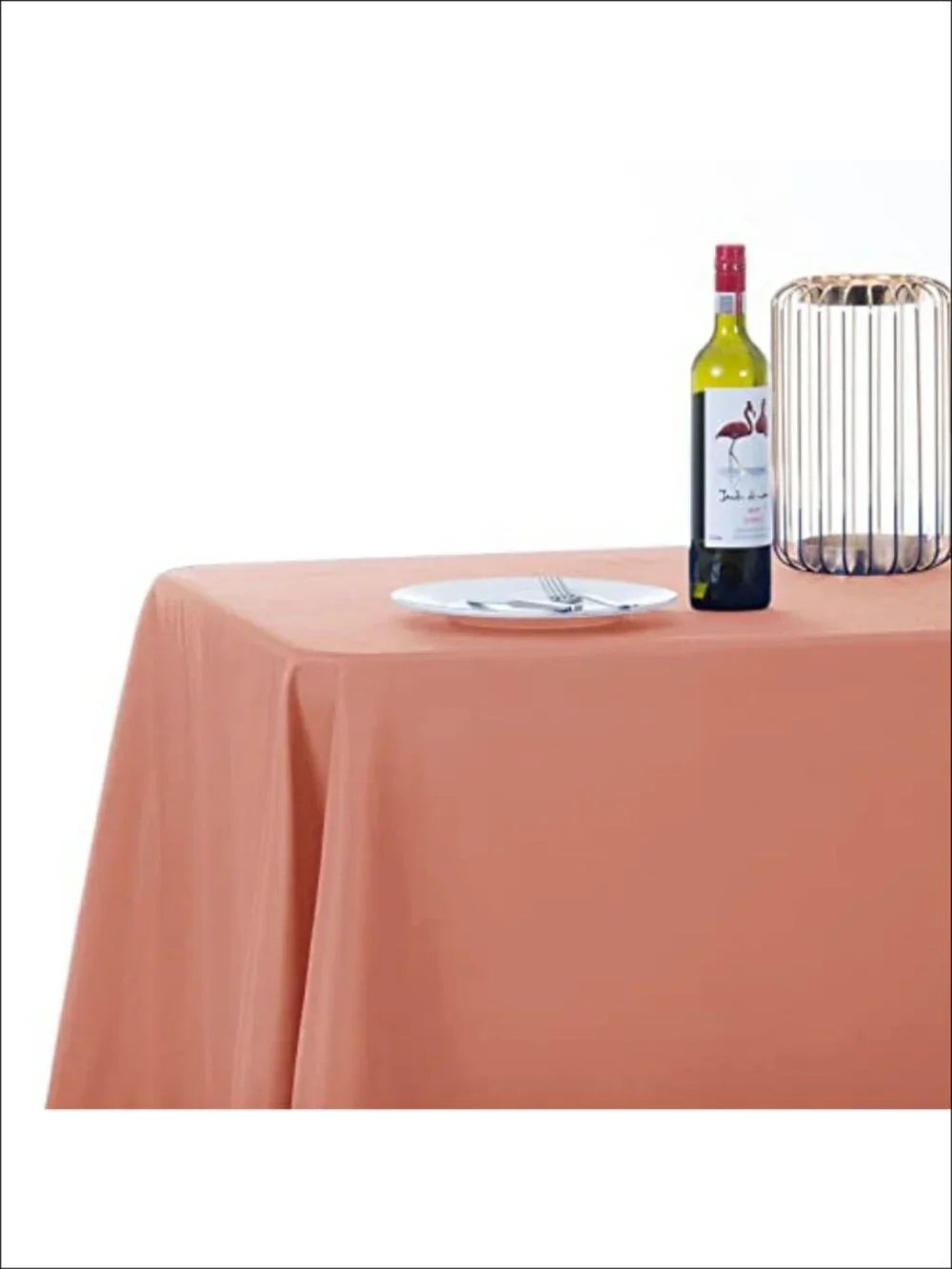 90x156 Inch Rectangular Tablecloth 2 Pack Polyester Fabric Washable for Wedding